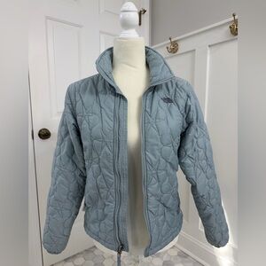 The North Face Quilted Lightweight Jacket Powder/Light Blue Size S (Runs Small)